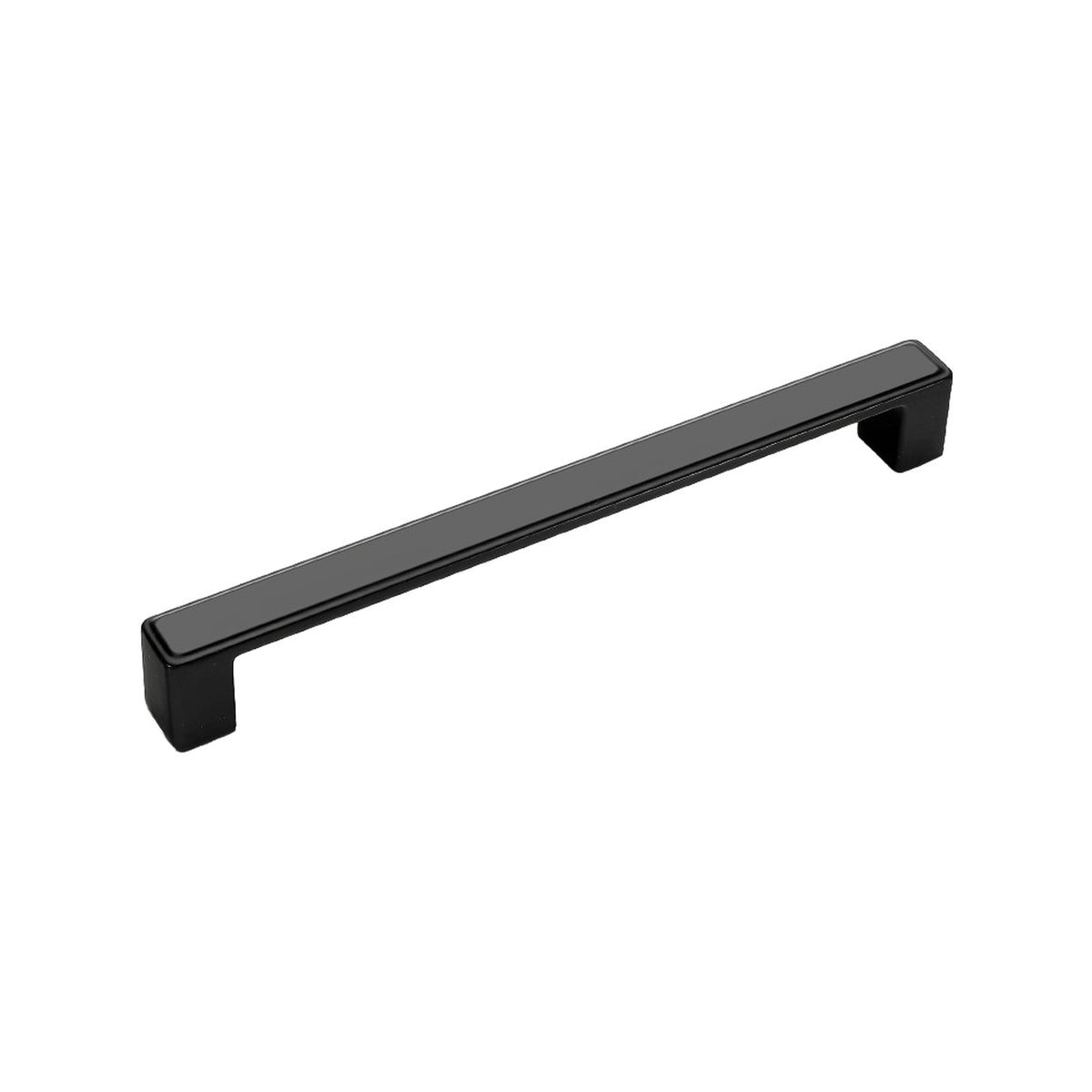Metal cabinet bar pull, 192 mm black.