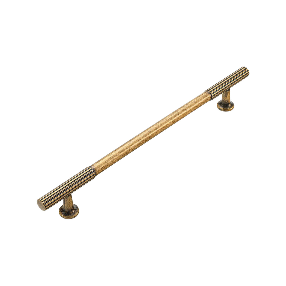 Metal cabinet bar pull, antique bronze finish, 192 mm CTC.