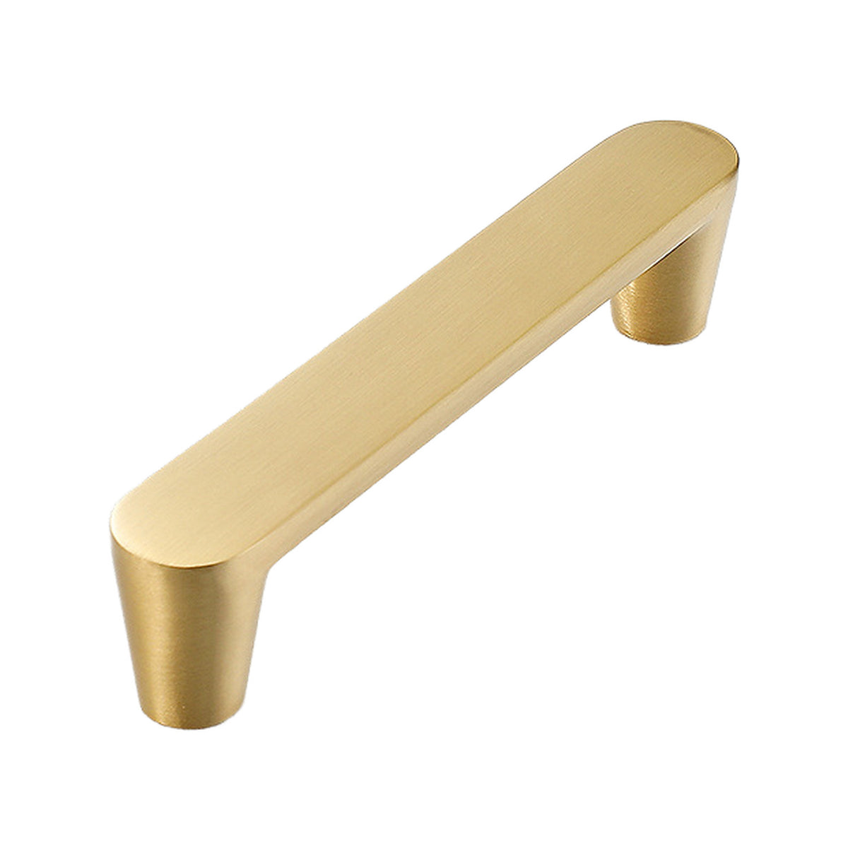 Solid brass cabinet bar pull, style #26, 96 mm.