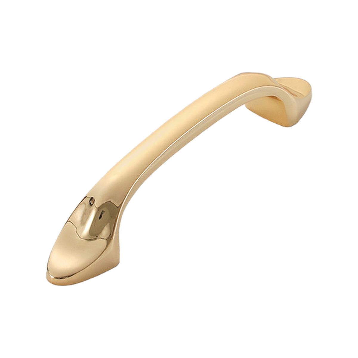 Solid brass cabinet bridge pull.