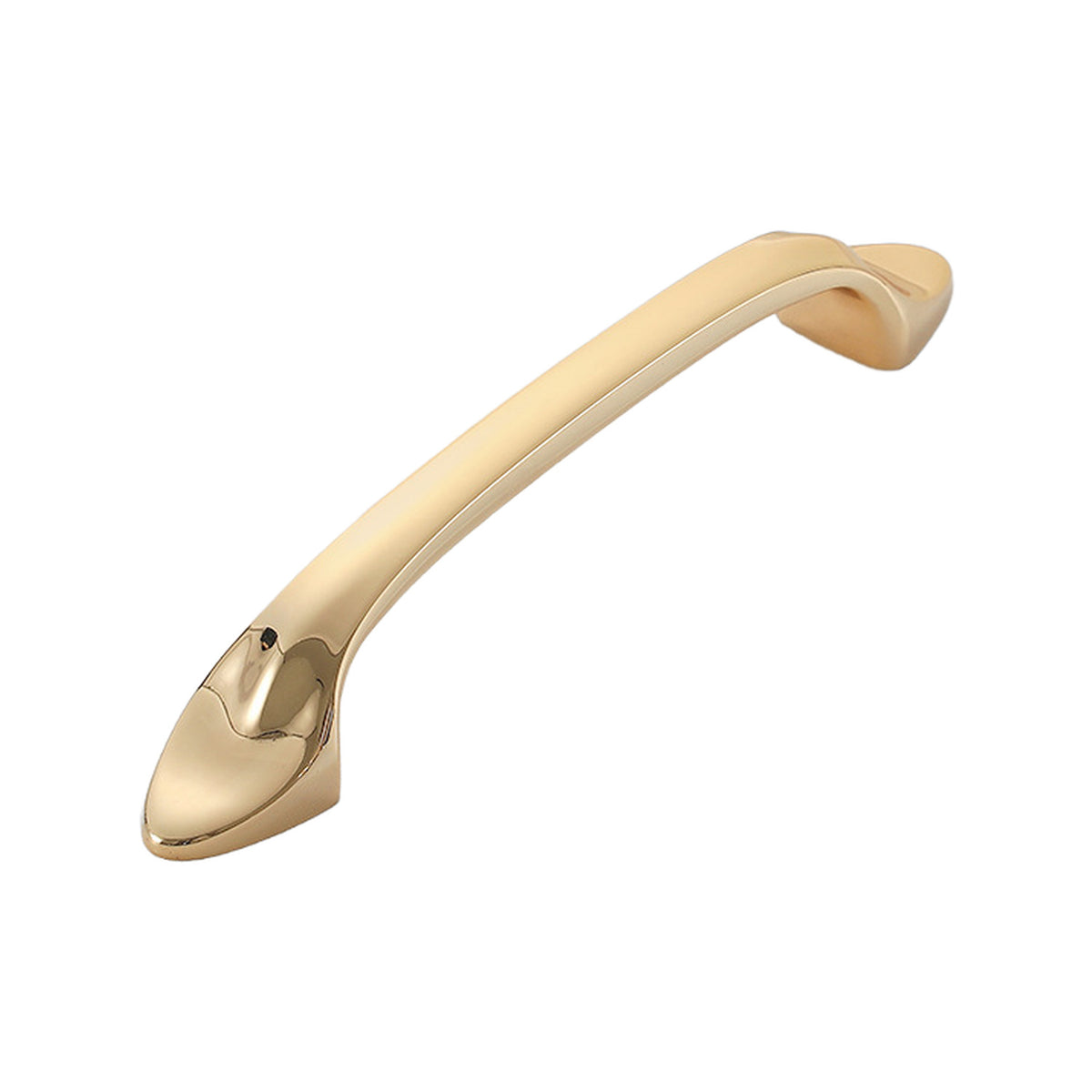 Solid brass cabinet bridge pull.