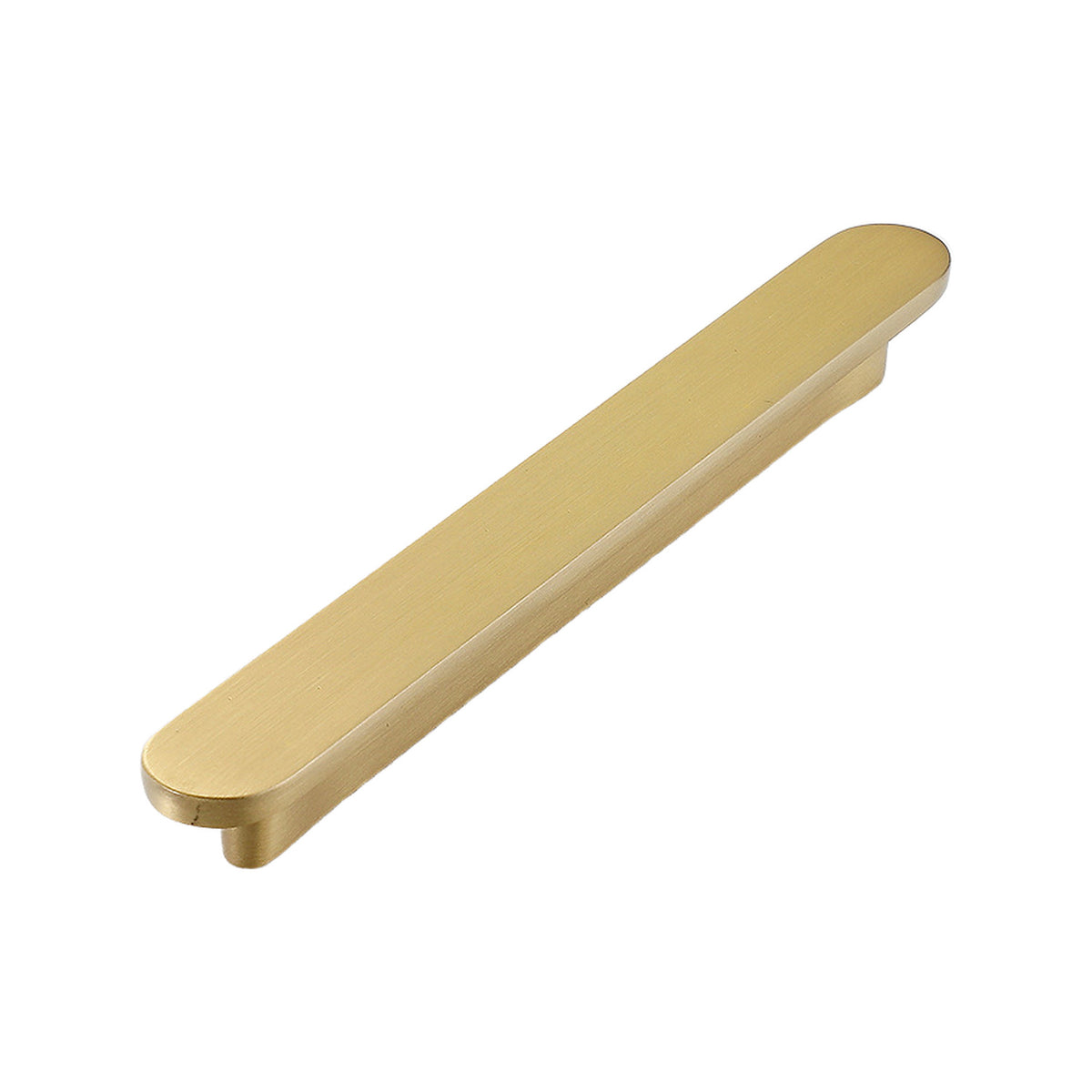 Solid brass cabinet finger pull, style #22, 128 mm.