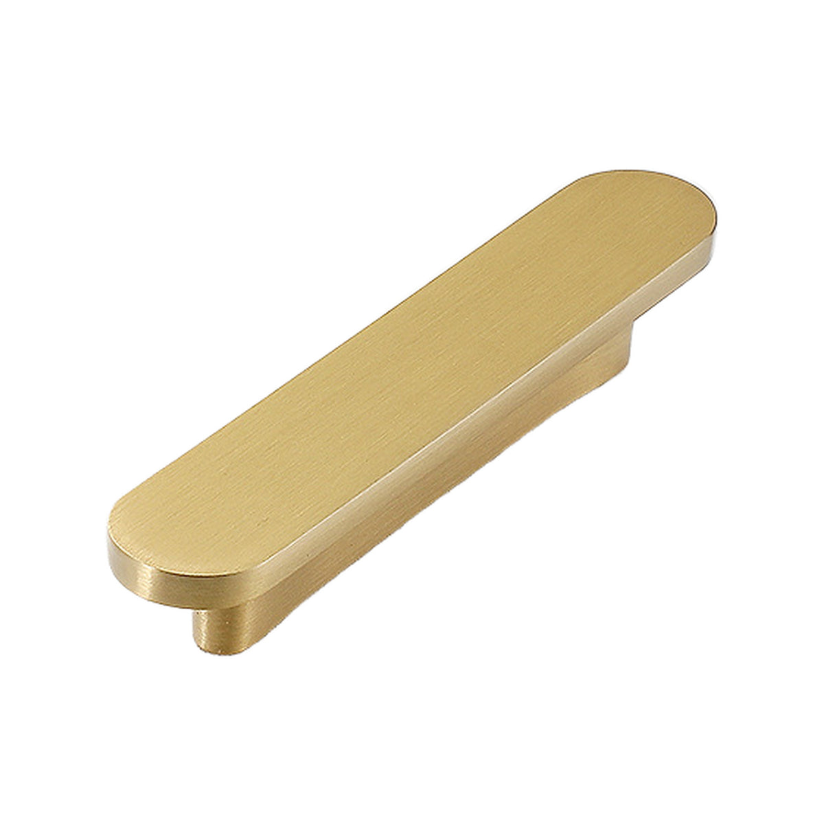Solid brass cabinet finger pull, style #22, 64 mm.