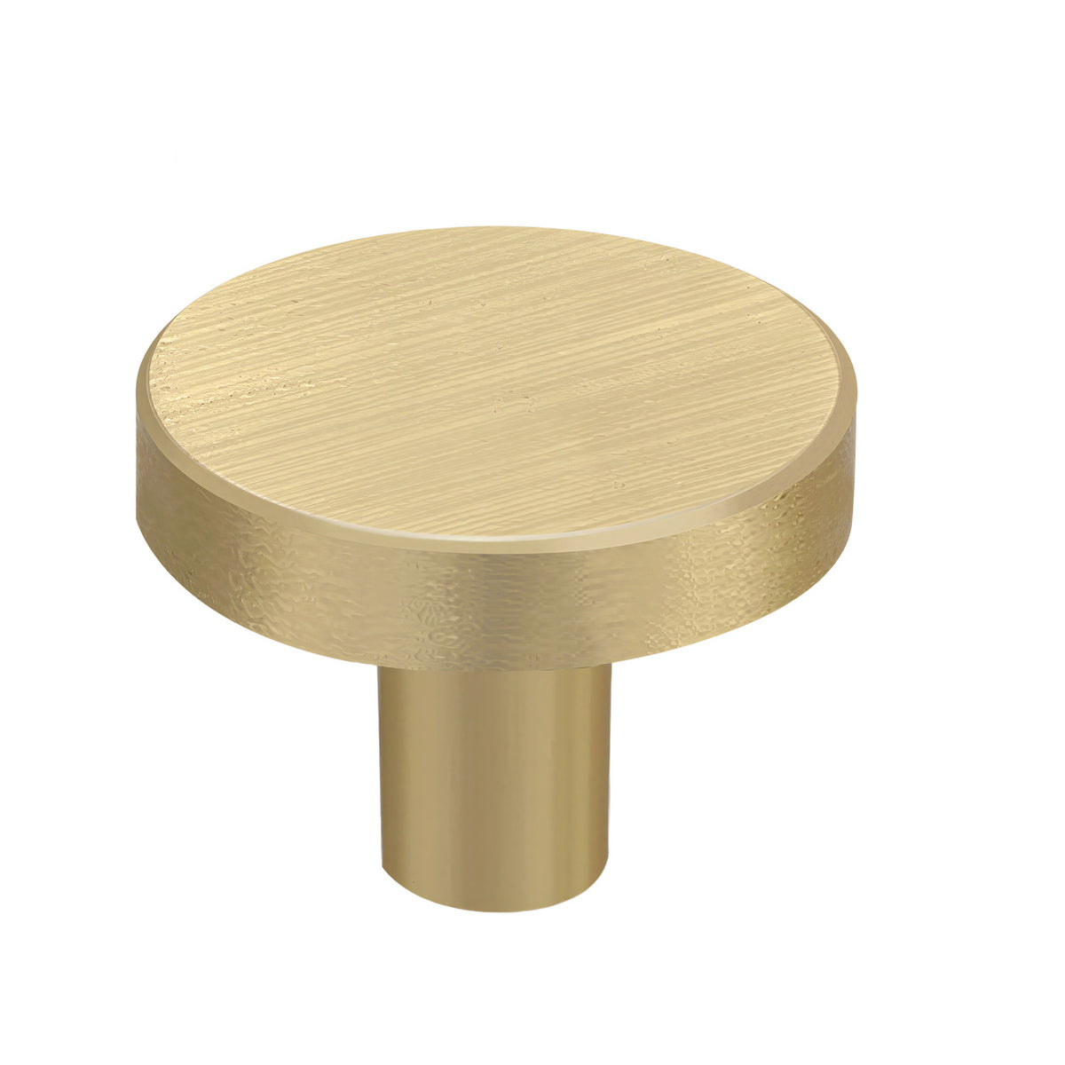 Solid brass cabinet knob, 25 mm brass.