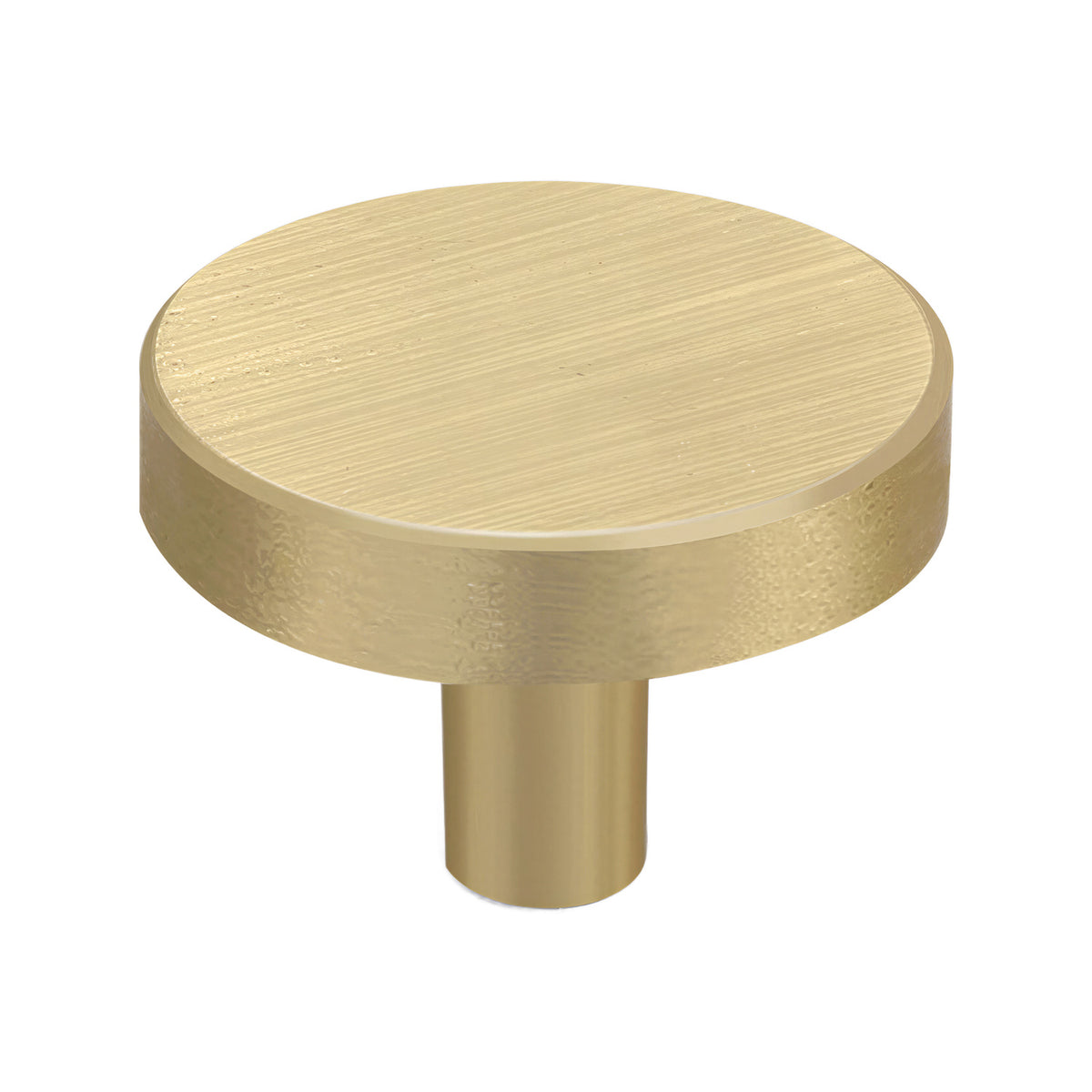 Solid brass cabinet knob, 30 mm brass.