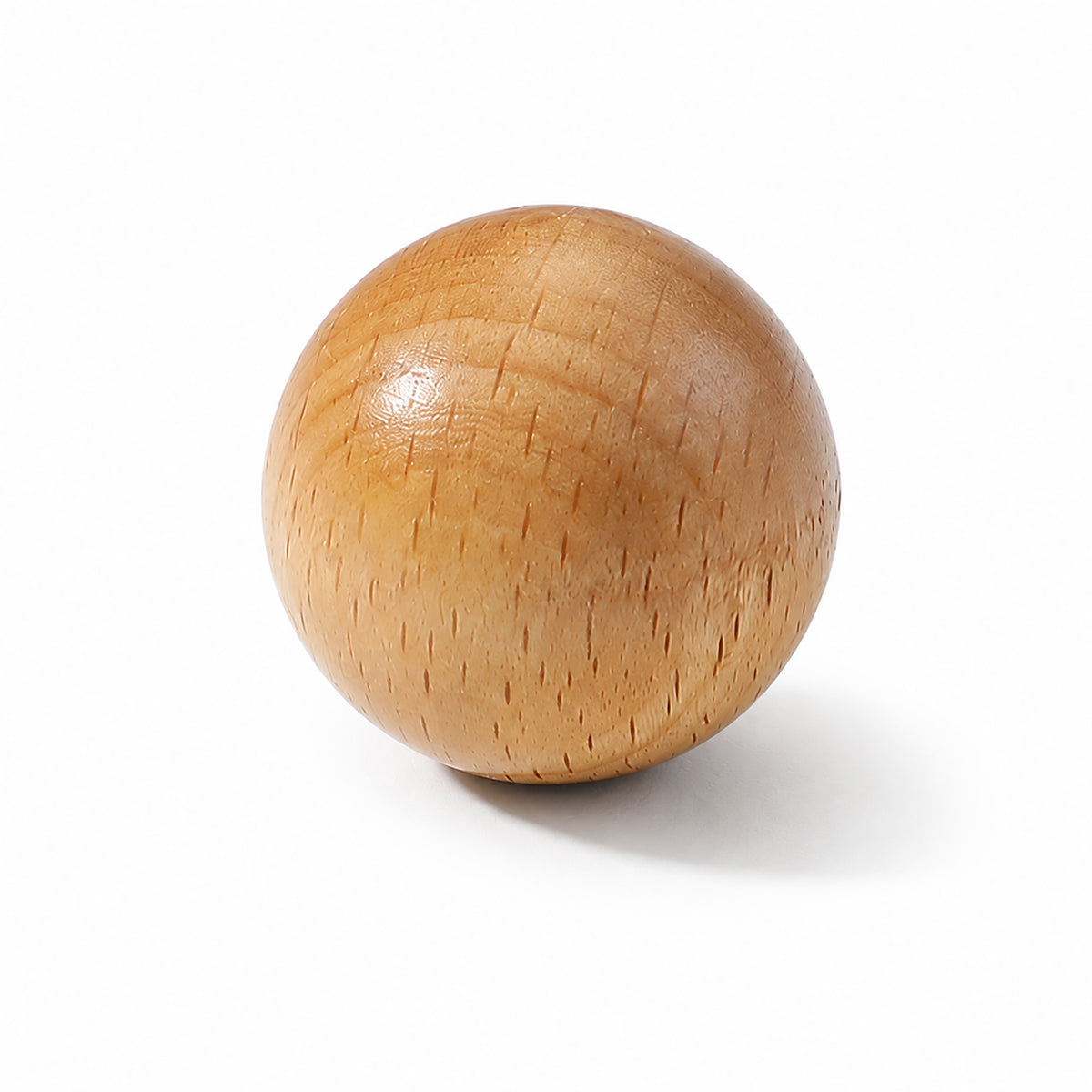 Beech wood ball cabinet knob, style #7 (25 mm).