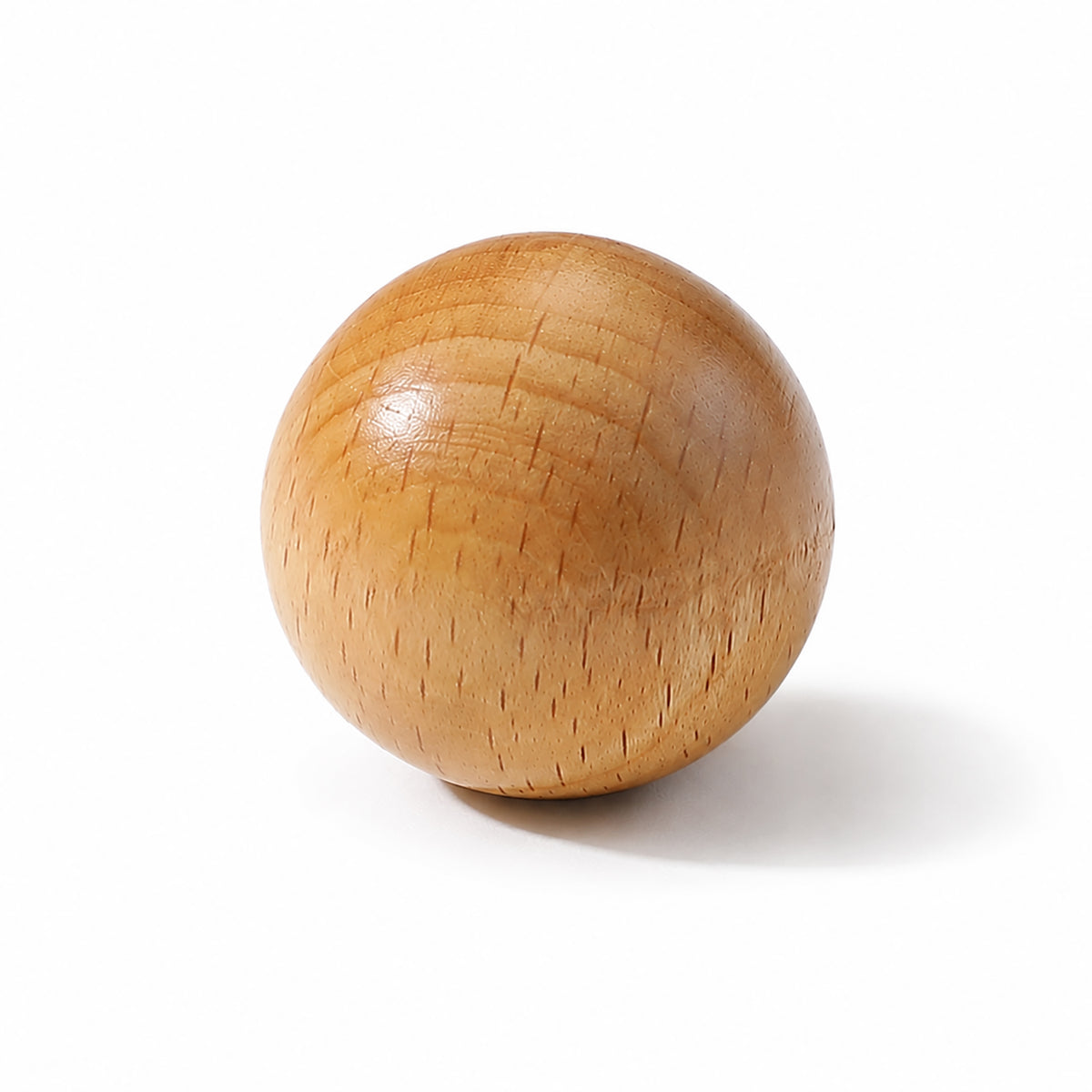 Beech wood ball cabinet knob, style #7 (30 mm).