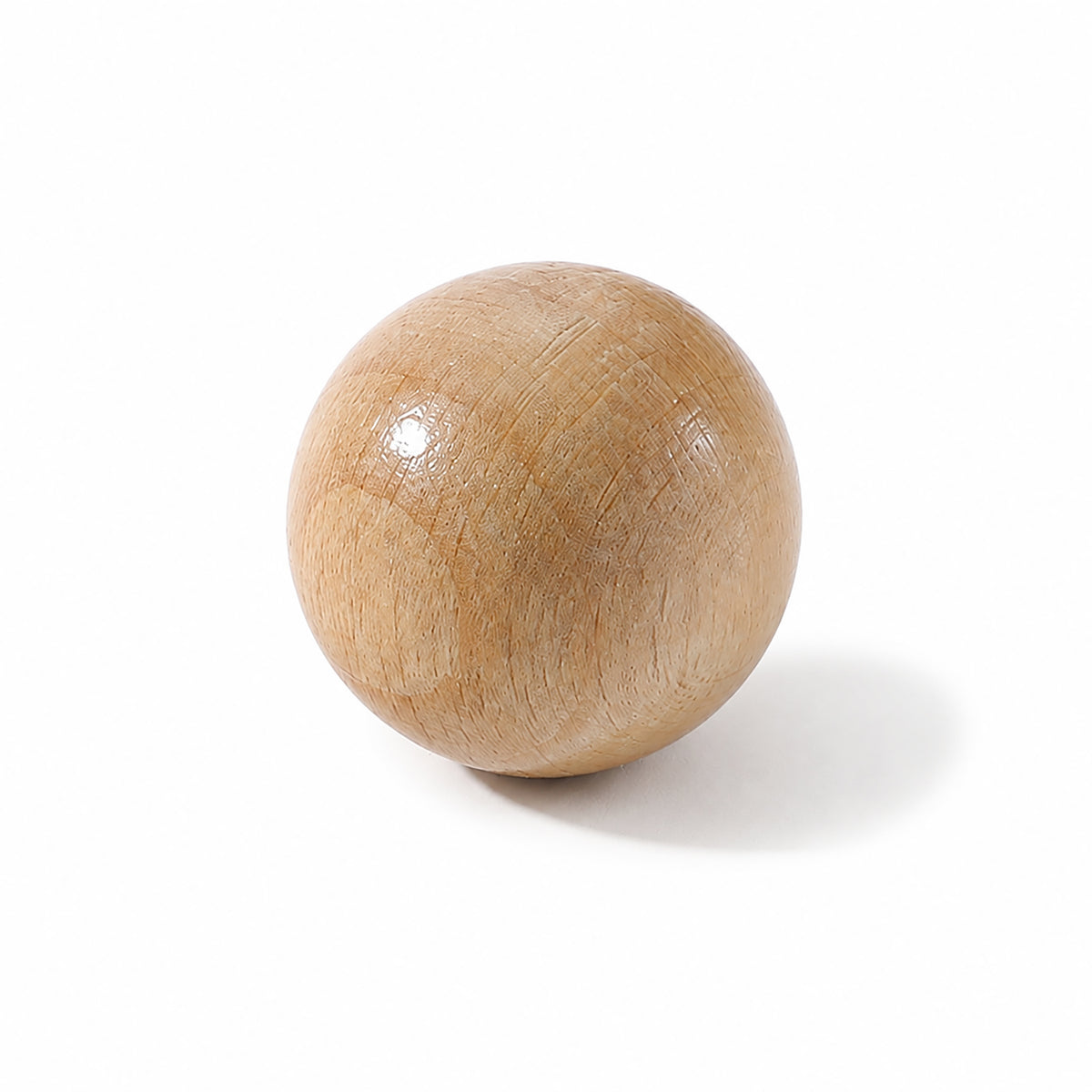 Beech wood ball cabinet knob, style #7 (35 mm).