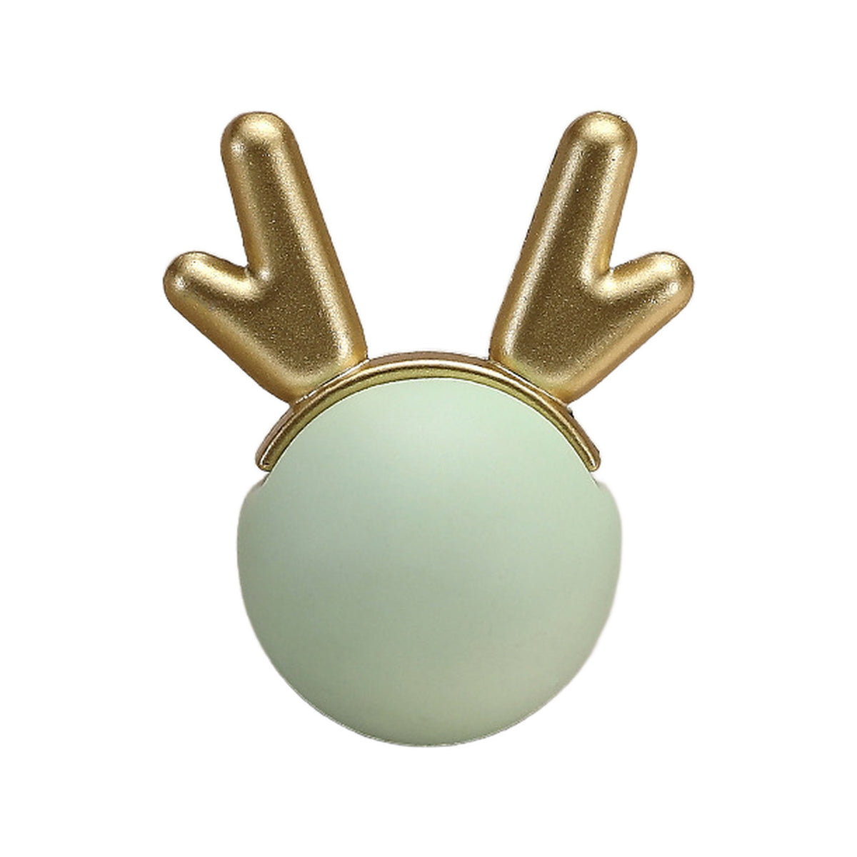 Ceramic cabinet knob, style #1, green.