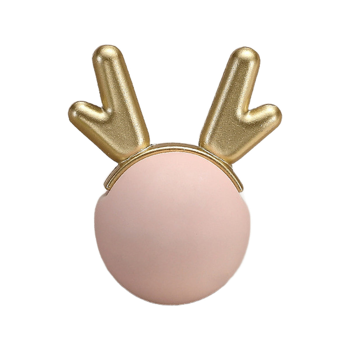 Ceramic cabinet knob, style #1, pink.