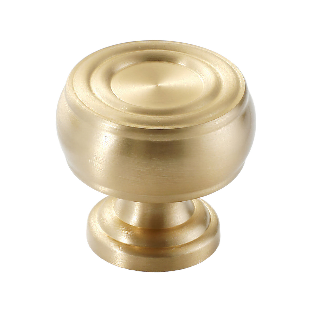 Solid brass cabinet knob, style #10.