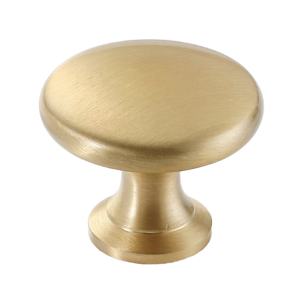 Solid brass cabinet knob, style #13.