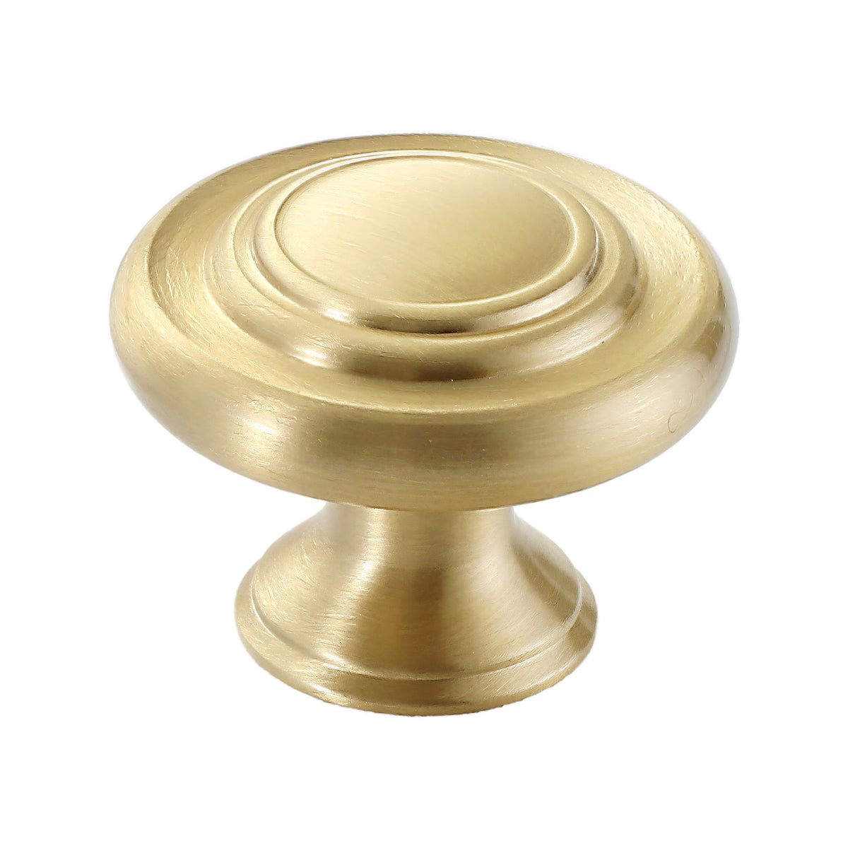Solid brass cabinet knob, style #14.