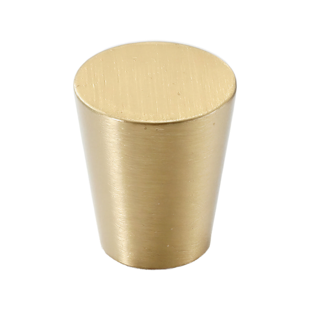 Solid brass cabinet knob, style #16, 15 mm.
