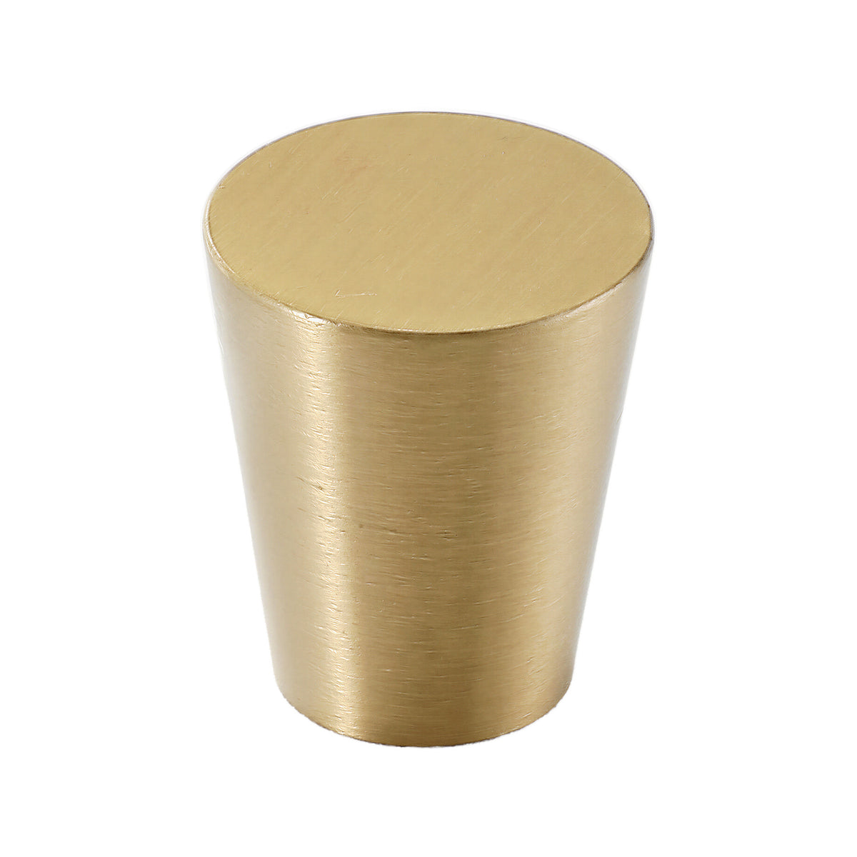 Solid brass cabinet knob, style #16, 24 mm.
