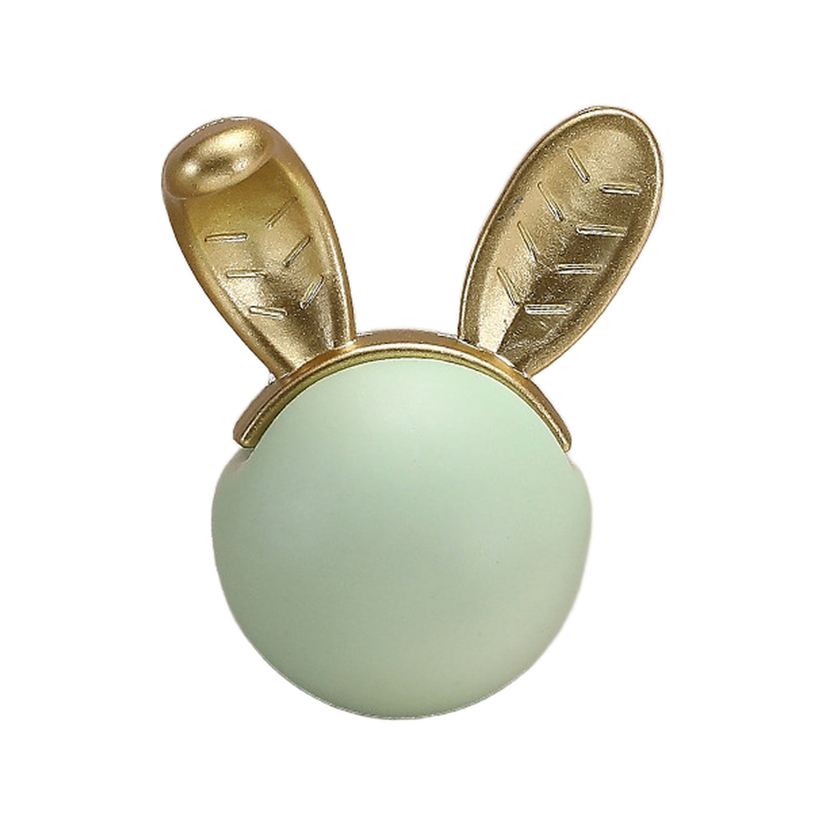 Ceramic cabinet knob, style #2, green.