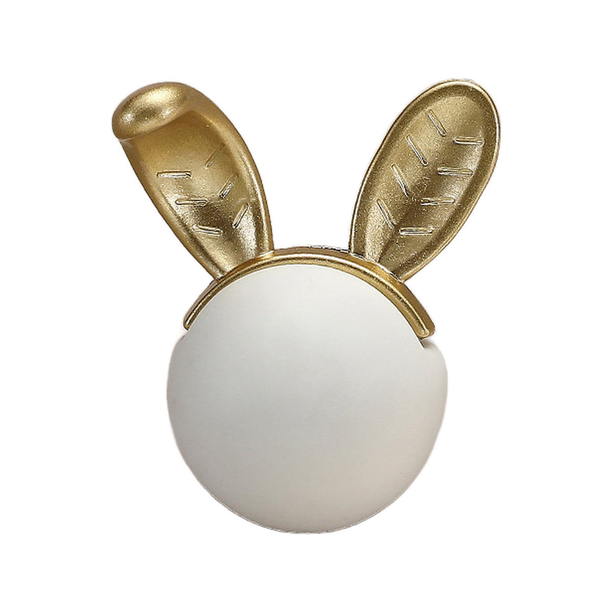 Ceramic cabinet knob, style #2, white.