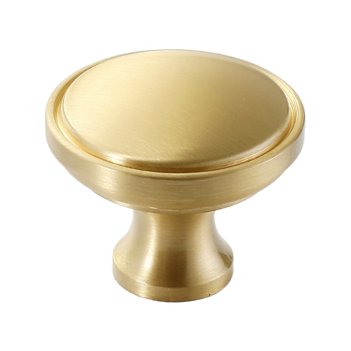 Solid brass cabinet knob, style #3.