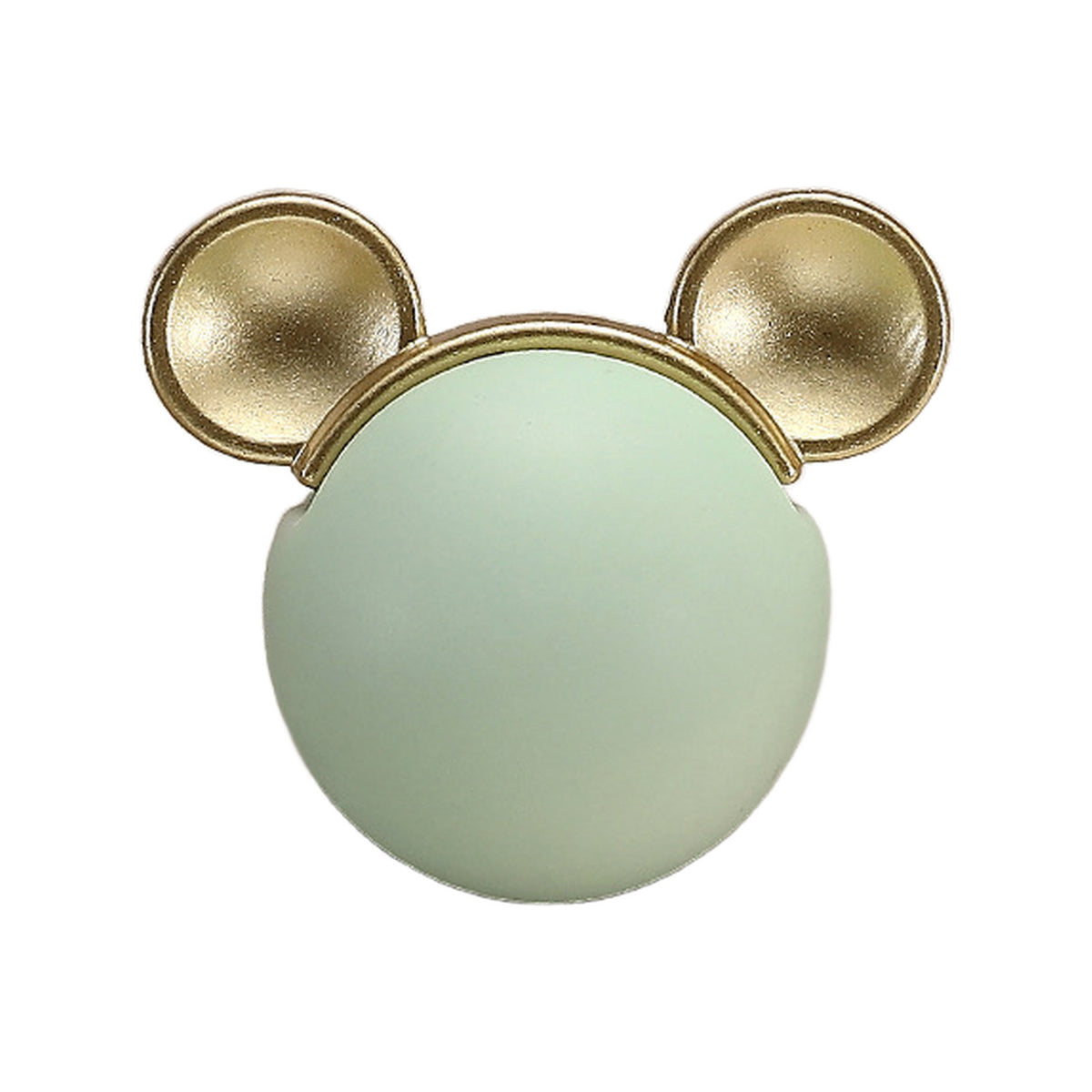 Ceramic cabinet knob, style #4, green.