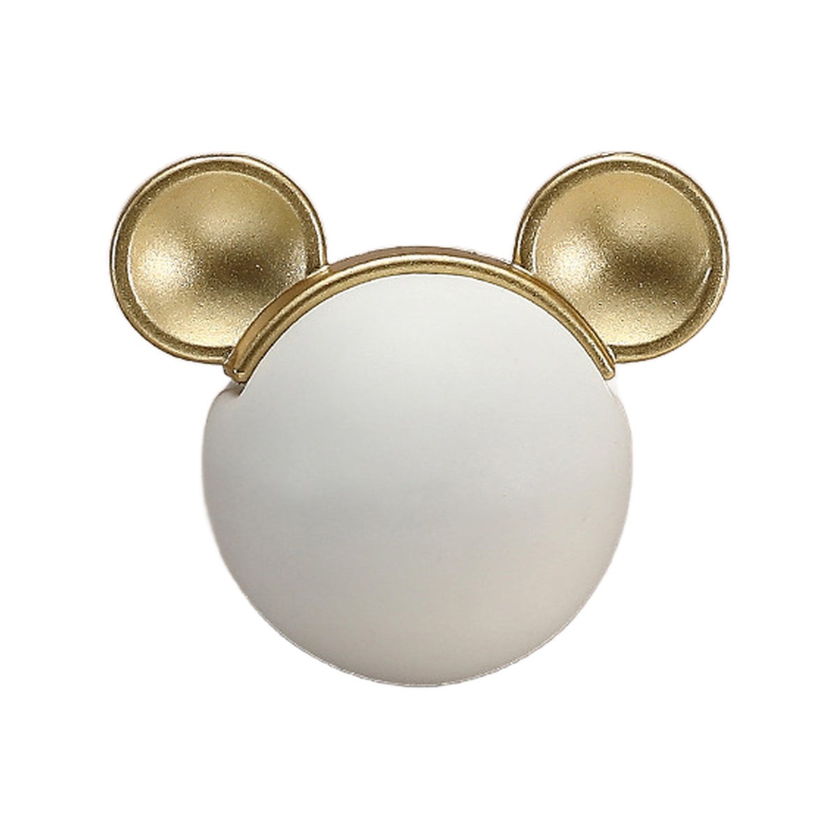 Ceramic cabinet knob, style #4, white.