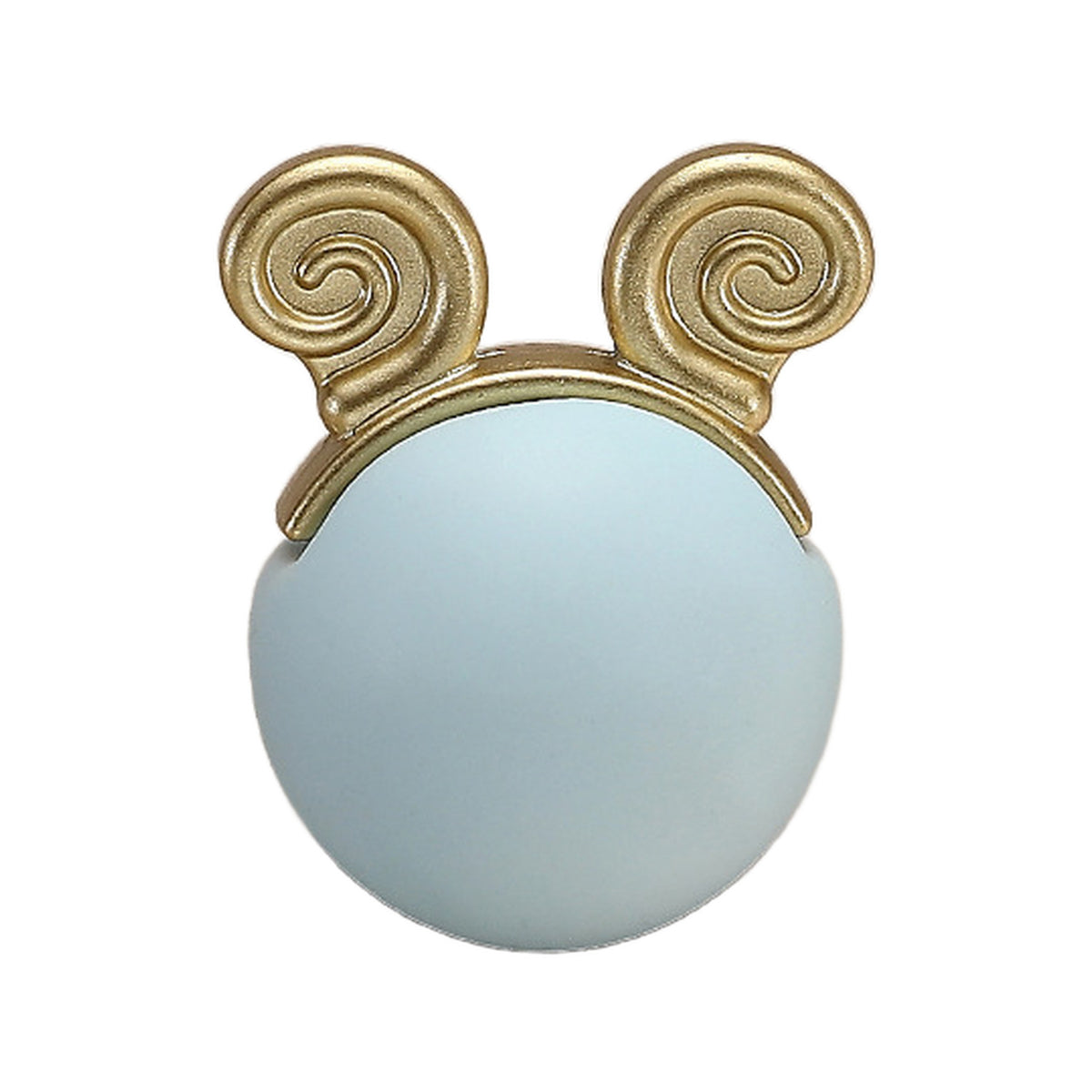 Ceramic cabinet knob, style #5, blue.