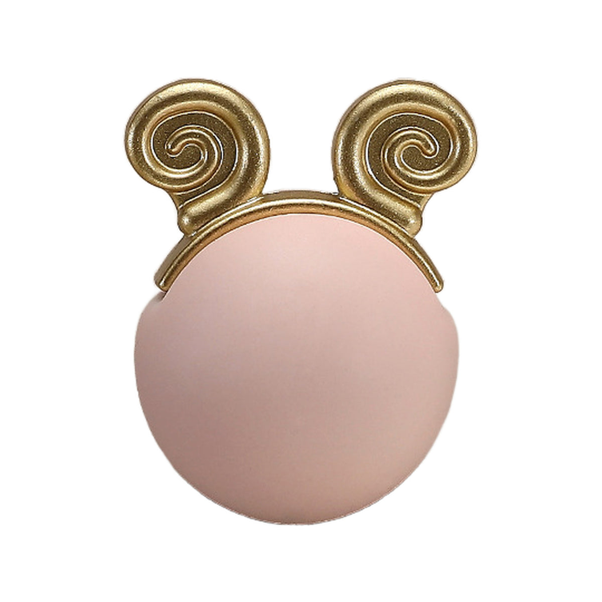 Ceramic cabinet knob, style #5, pink.