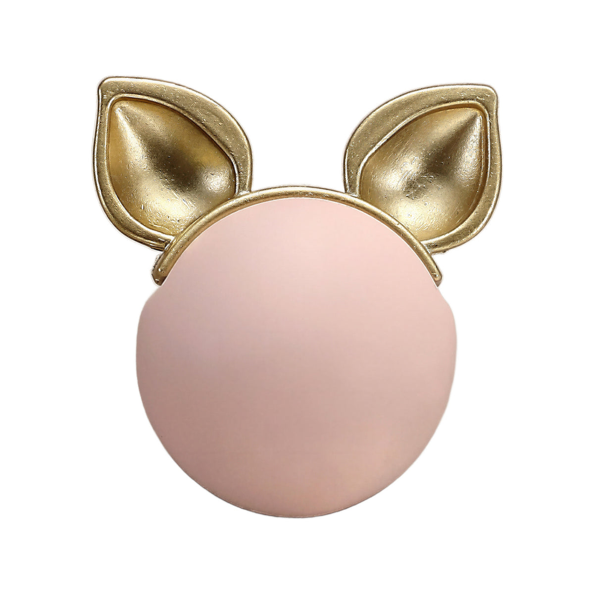 Ceramic cabinet knob, style #6, pink.