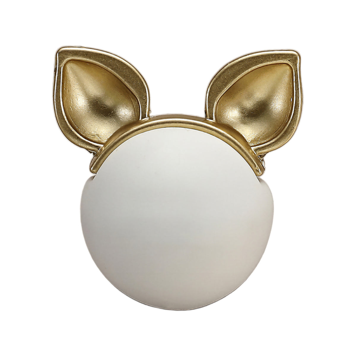 Ceramic cabinet knob, style #6, white.