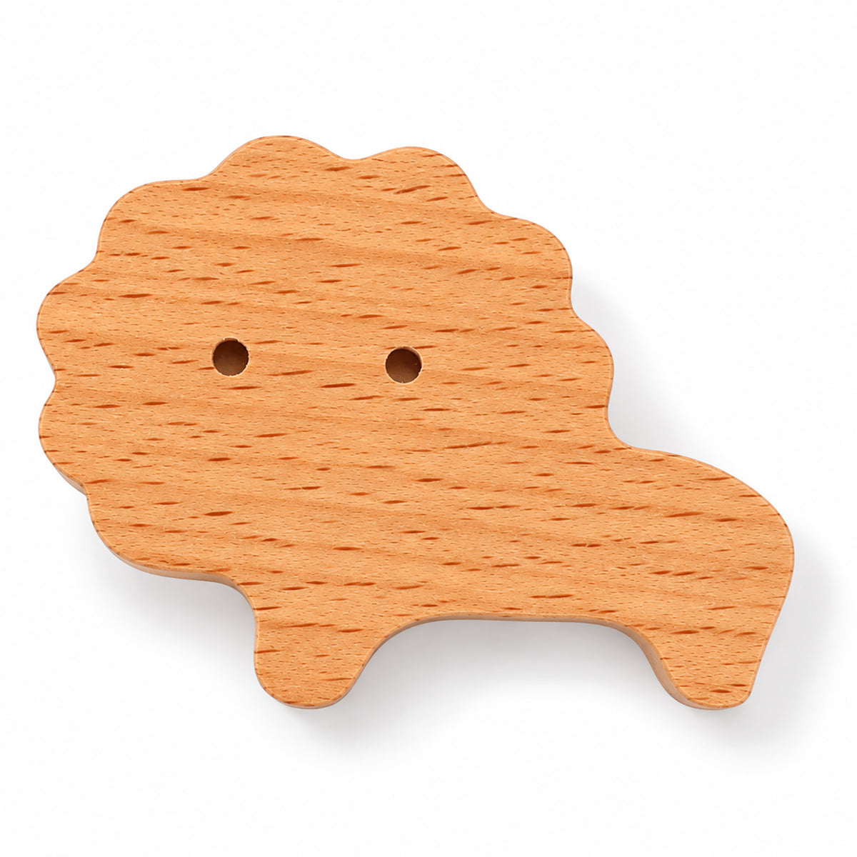 Lion-shaped wood cabinet knob or wall hook, style #9.