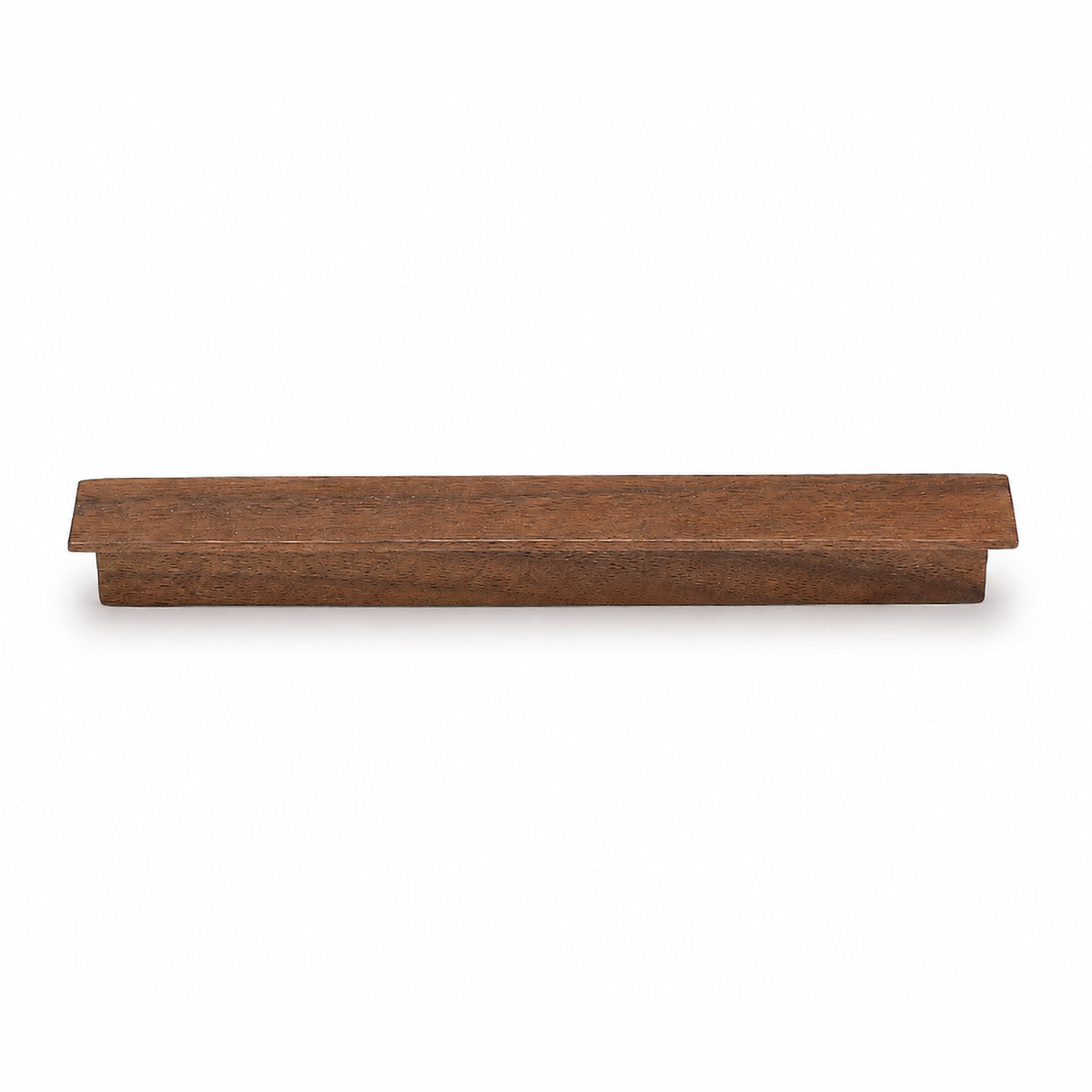 Walnut wood cabinet finger pull, style #1 (160 mm option).