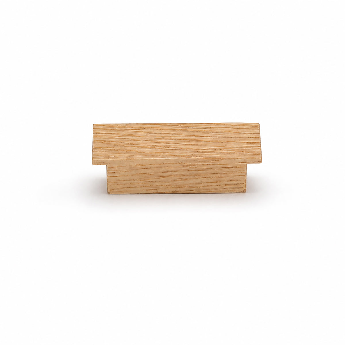Oak wood cabinet finger pull, style #1 (32 mm option).
