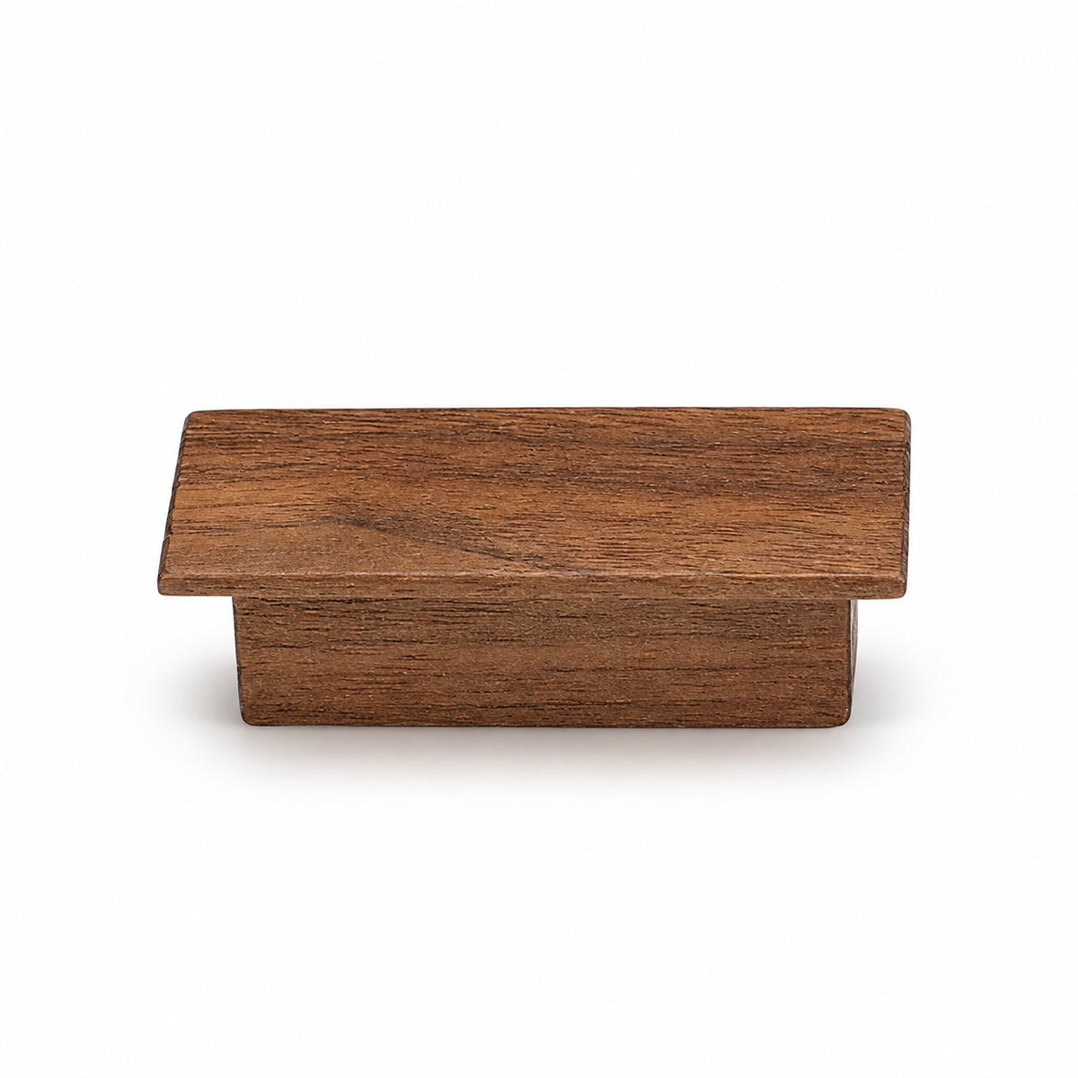 Walnut wood cabinet finger pull, style #1 (32 mm option).