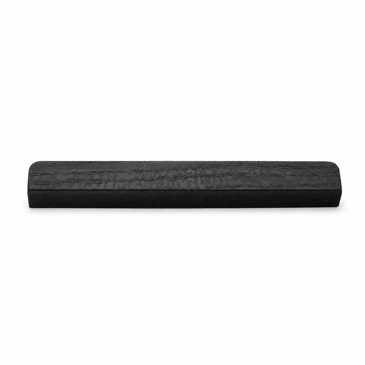 Black-finish oak wood cabinet finger pull, style #2 (160 mm option).