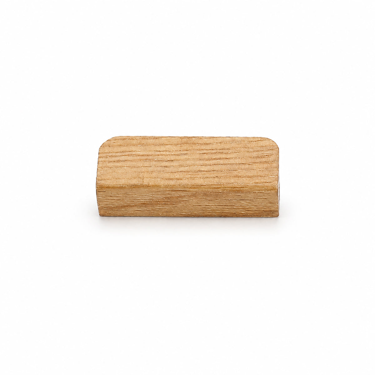 Oak wood cabinet finger pull, style #2 (32 mm option).