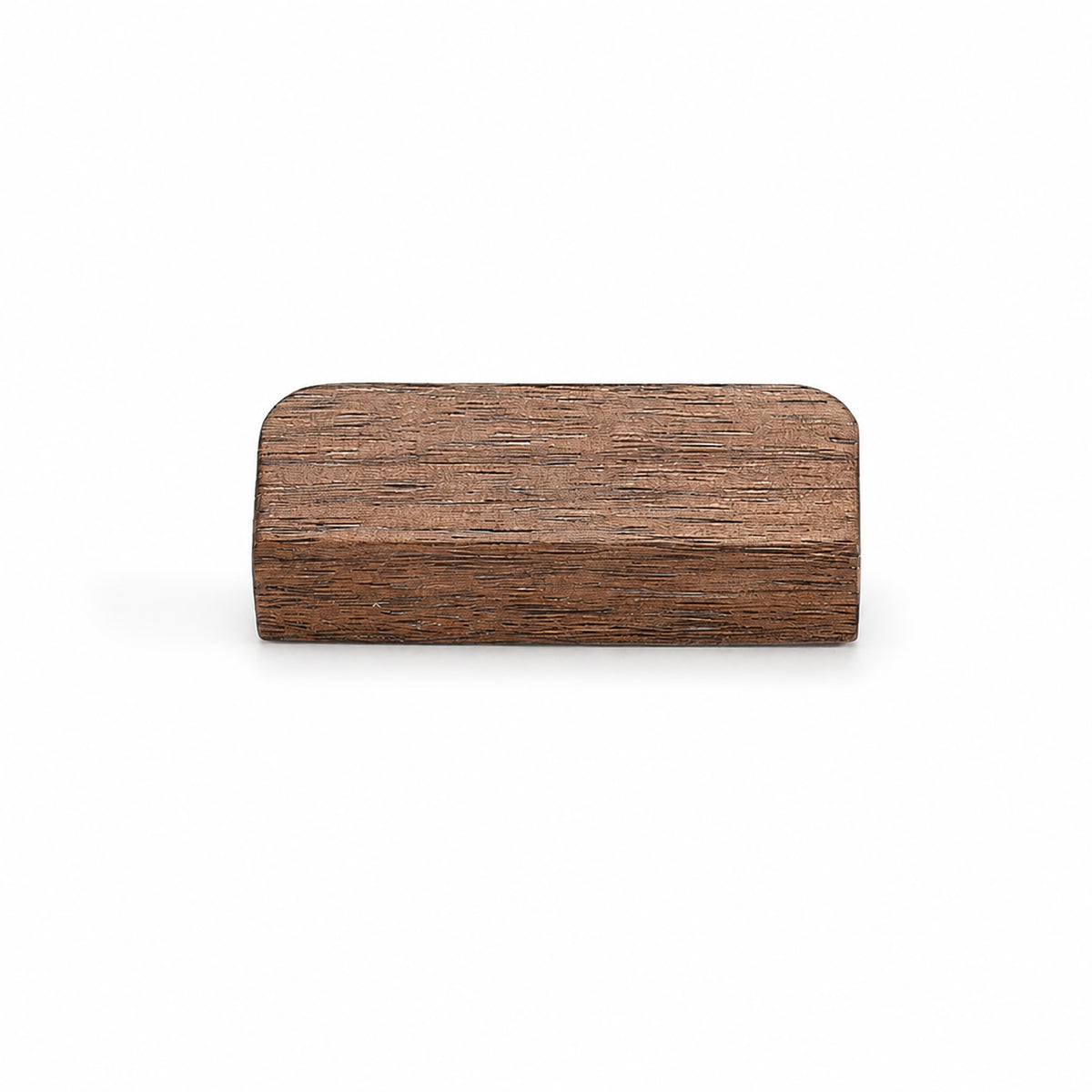 Walnut wood cabinet finger pull, style #2 (32 mm option).