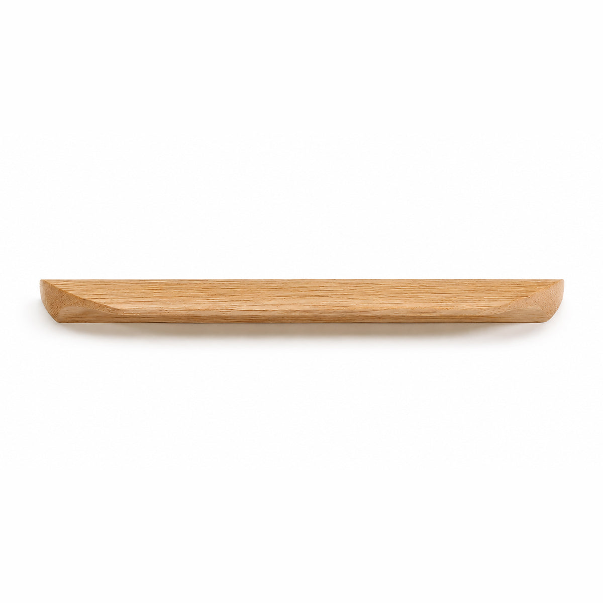 Oak wood cabinet finger pull, style #3 (160 mm option).