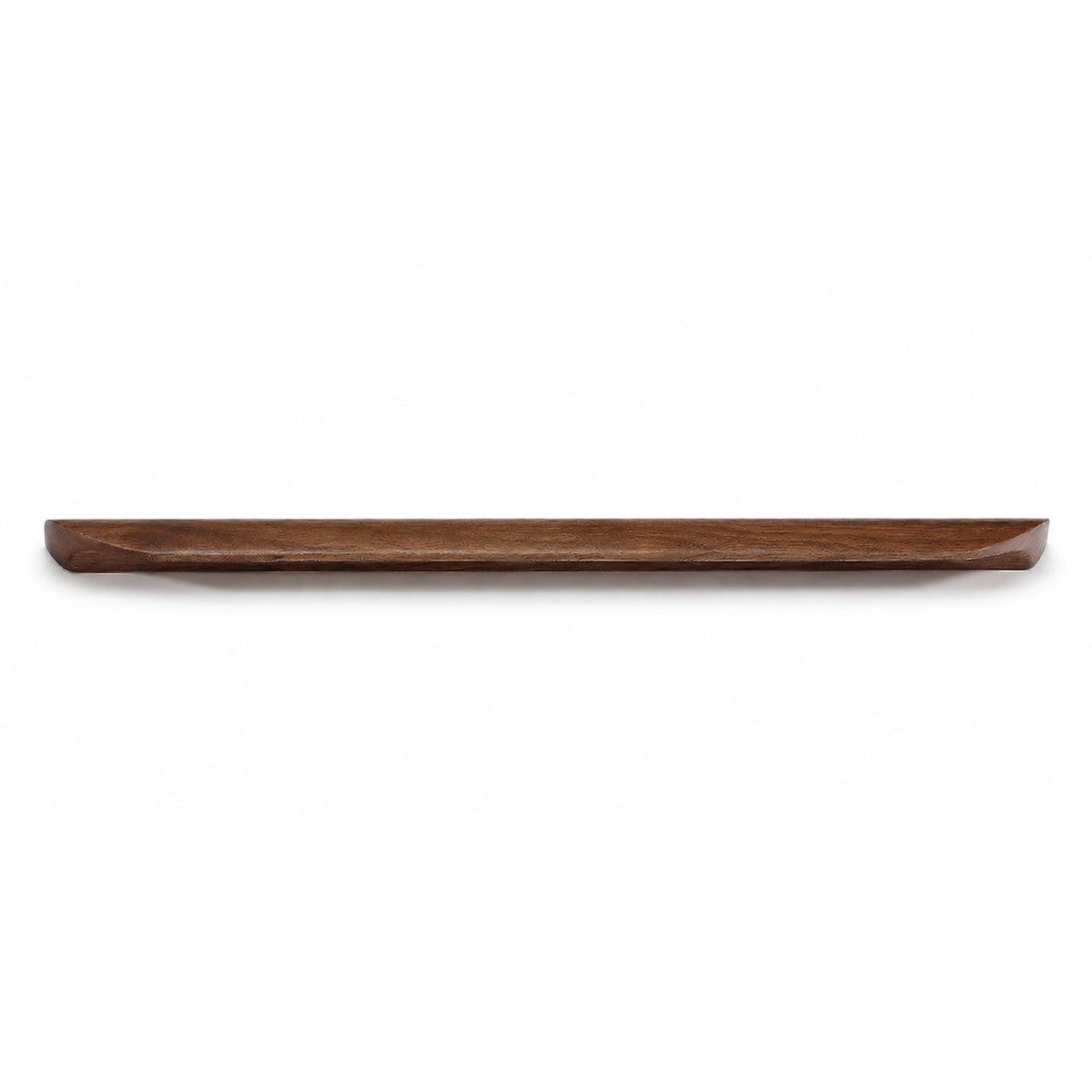 Walnut wood cabinet finger pull, style #3 (320 mm option).