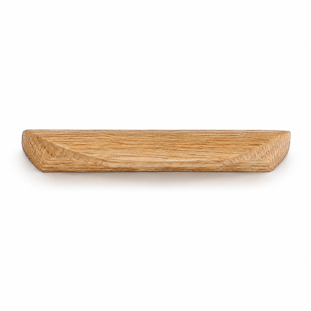 Oak wood cabinet finger pull, style #3 (64 mm option).