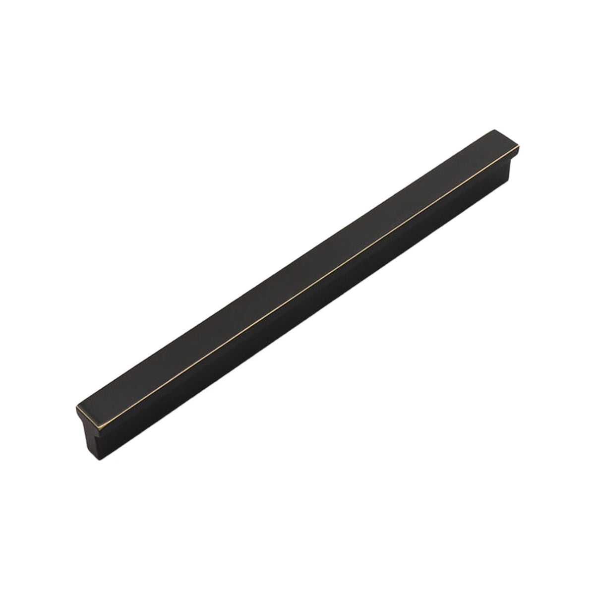 Slim matte black finger pull, 160 mm.