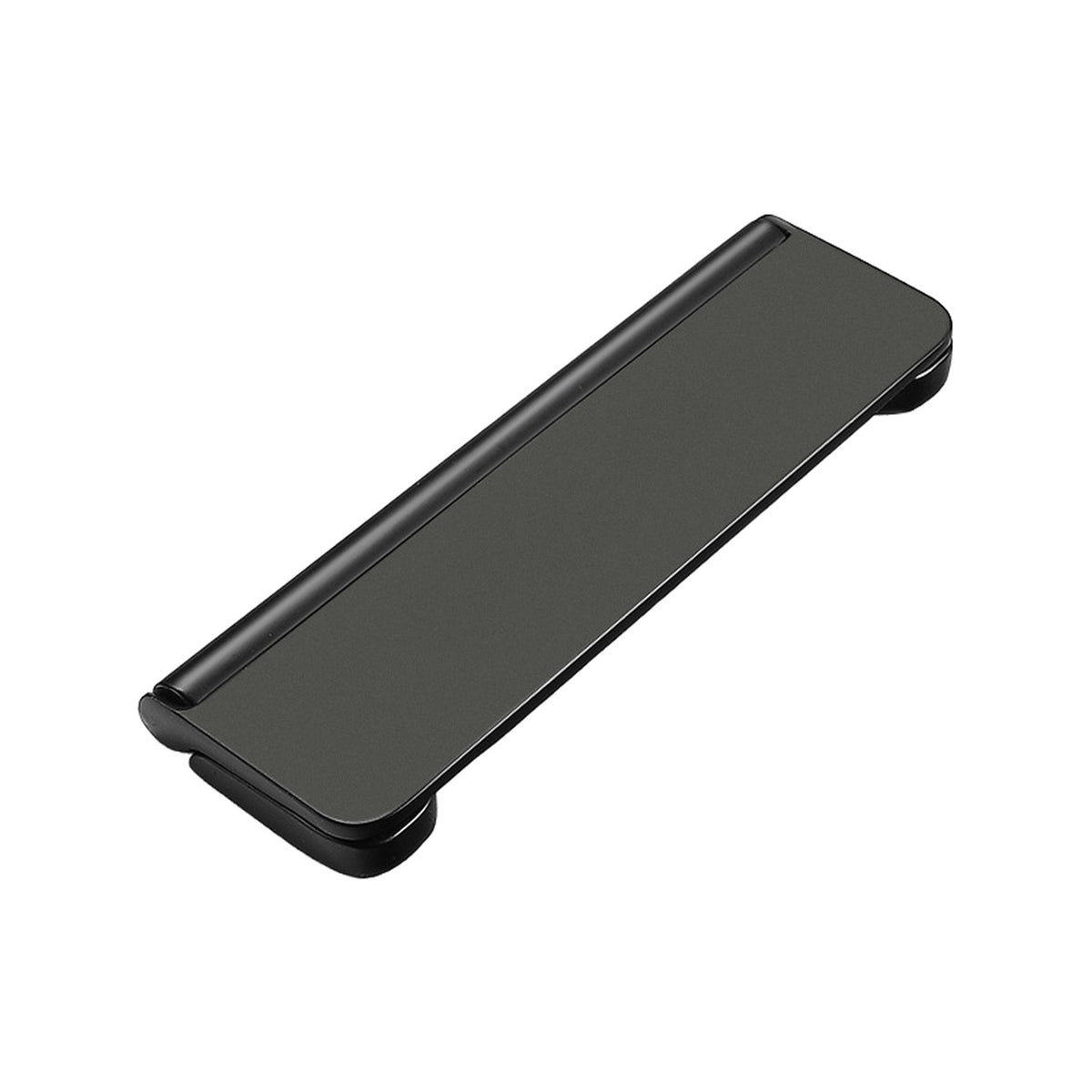 Black slim folding pull with rounded ends, style No. 3, 96 mm.