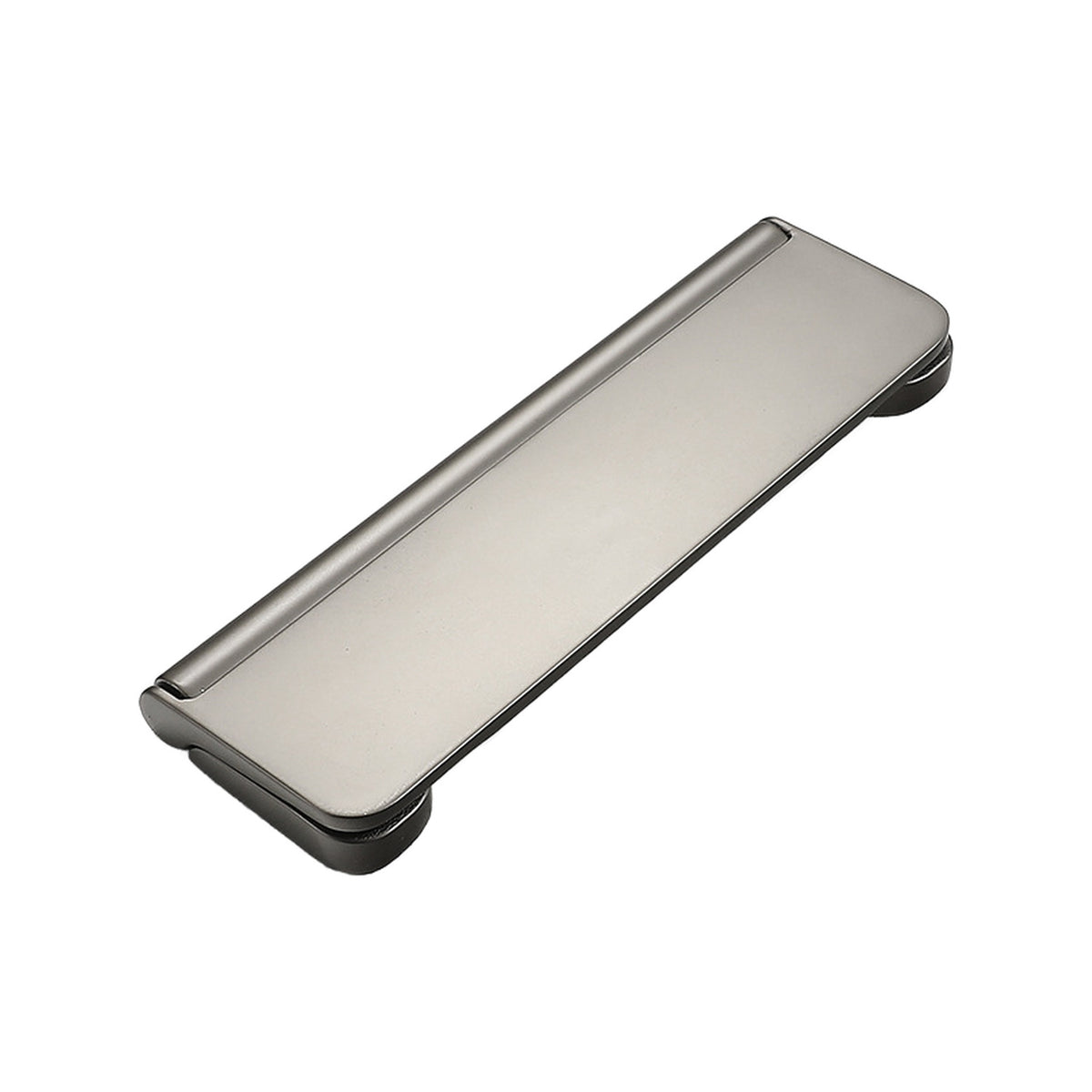 Gray slim folding pull with rounded ends, style No. 3, 96 mm.
