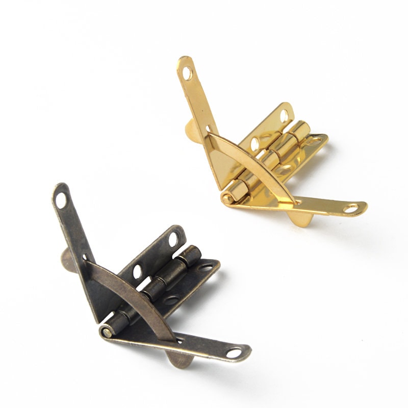 Top Lid Support Quadrant Hinge Triangle Wide Angle for Furniture or Decorative Jewelry Box