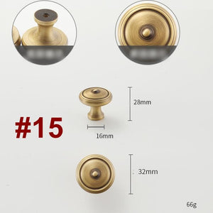 Solid Brass Cabinet Cup Pulls - Antique Bronze Finish for Cabinets - #4 small / 1pc