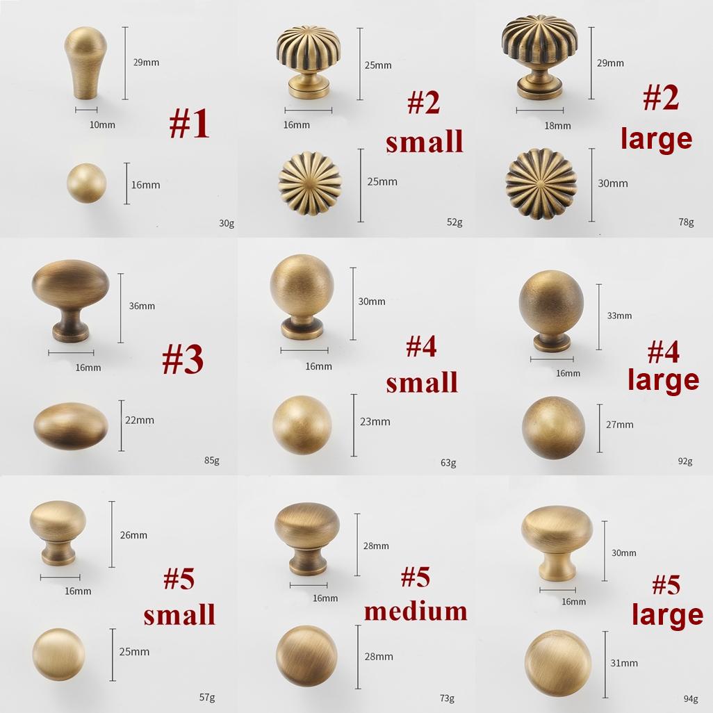 Aged Solid Brass Handles Knobs Cupboard Kitchen Cup Drawer Bin Pulls Antique Bronze Cabinet Door Furniture Decor Hardware Wholesale Bulk