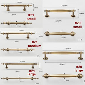 Solid Brass Cabinet Cup Pulls - Antique Bronze Finish for Cabinets - #5 small / 1pc