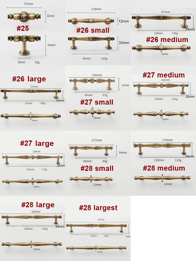 Aged Solid Brass Handles Knobs Cupboard Kitchen Cup Drawer Bin Pulls Antique Bronze Cabinet Door Furniture Decor Hardware Wholesale Bulk
