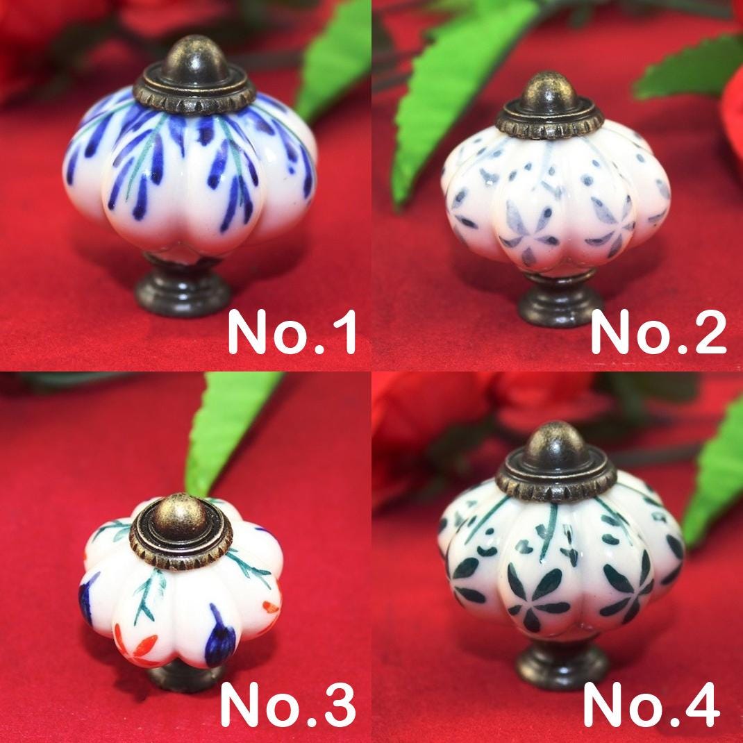 White Ceramic Handles Knobs 33x38mm Round Cupboard Kitchen Cup Drawer Bin Pulls Vintage Antique Bronze Cabinet Door Furniture Decor Hardware