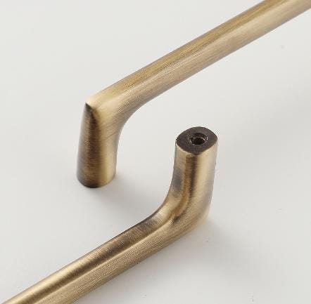 Rustic Farmhouse Drawer Pulls Knobs Cup Bin Handles Aged Solid Brass Kitchen Bathroom Bedroom Cabinet Cupboard Dresser Wardrobe Hardware