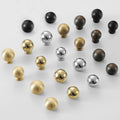 Solid Brass Round Cabinet Pulls & Knobs - Antique Bronze Finish - No.1 Brass (small) / 1pc
