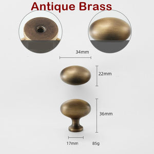Solid Brass Vintage Cabinet Pulls & Knobs - Black Finish Hardware - Black Coffee / 1pc